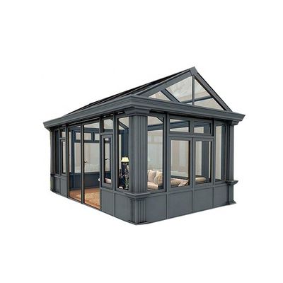 Moderne Aluminium Garten Sonnenzimmer mit Wärmedämmung und winddichtem Doppelgehärtetem Glas