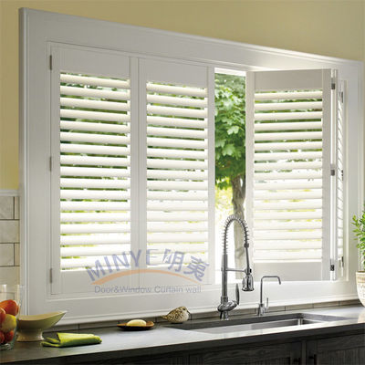 Aluminium-Legierungsrahmen-Shutter-Lauver-Fenster mit Kurbelgeräten und individuellen Farben