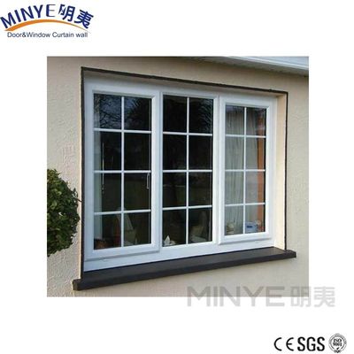 Moderne Upvc-Rutschfenster mit winddichtem Kunststoffrahmen und Doppelverglasung