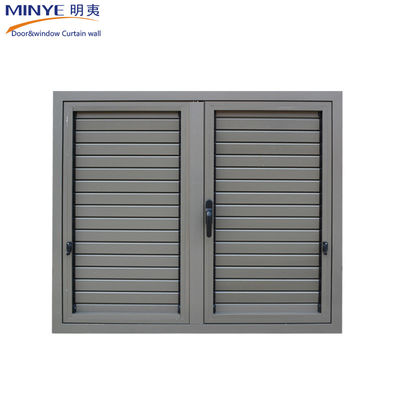 Aluminium-Legierungsrahmen-Shutter-Lauver-Fenster mit Kurbelgeräten und individuellen Farben