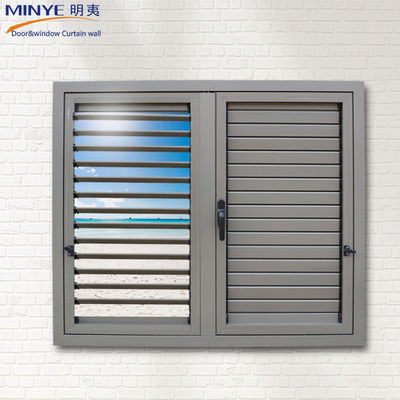 Aluminium-Legierungsrahmen-Shutter-Lauver-Fenster mit Kurbelgeräten und individuellen Farben