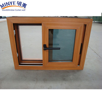 Erschwingliches Holzkorn-Vinylfenster mit 2,5 mm Profildicke und deutscher Hardware