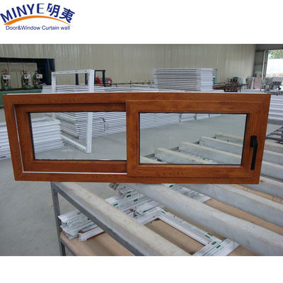 Erschwingliches Holzkorn-Vinylfenster mit 2,5 mm Profildicke und deutscher Hardware