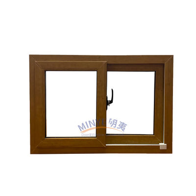 Anpassungsfähige UPVC-Schiebefenster mit horizontalen Öffnungsmustern und Farbauswahl