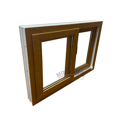 Anpassungsfähige UPVC-Schiebefenster mit horizontalen Öffnungsmustern und Farbauswahl