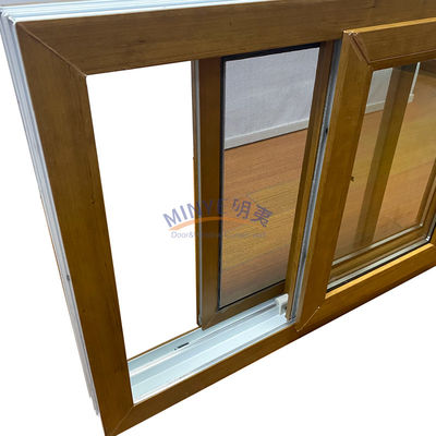Anpassungsfähige UPVC-Schiebefenster mit horizontalen Öffnungsmustern und Farbauswahl