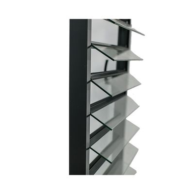 Modernes Design Einzel-Doppel-Temperierung Beschichtung Low-E Jalousie Fenster Aluminiumrahmen
