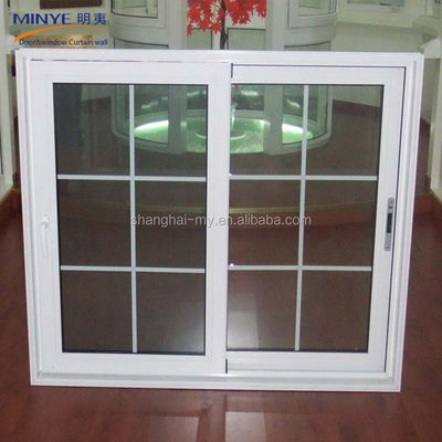 Schiebefenster für Büroräume mit Aluminiumverkleidung und chinesischer Top-Hardware