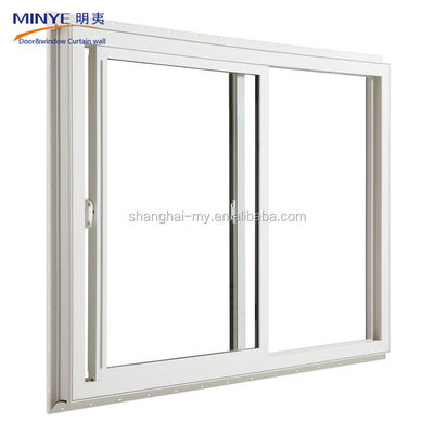 Schiebefenster für Büroräume mit Aluminiumverkleidung und chinesischer Top-Hardware