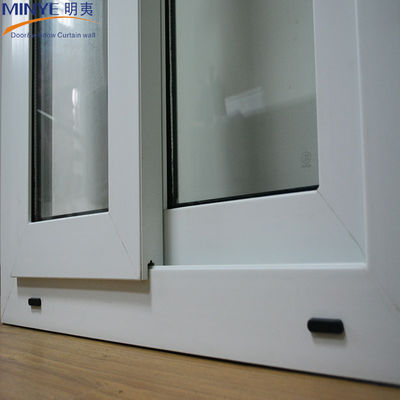 Winddichte Funktion Doppelschleifglas UPVC-Vertikalfenster mit Energieeinsparvorteil