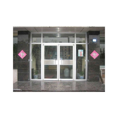 KFC Shop Front Swing Tür mit Pulver beschichtet Aluminiumrahmen Glas und Feder Design