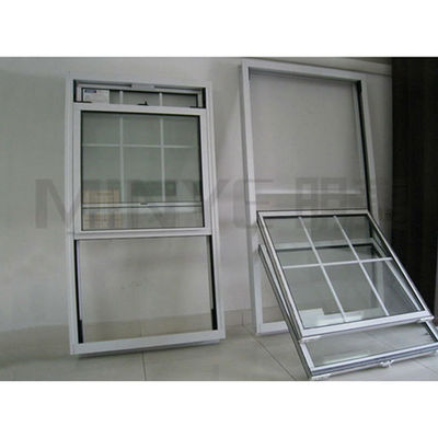 Shanghai Vinyl vertikal gleitendes Fenster mit 1,2 mm Verstärkung Stahl und Hardware