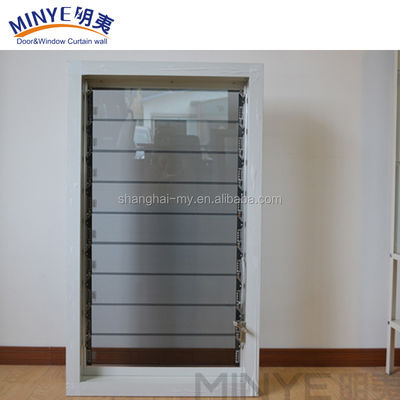 Dekorative Aluminiumlegierung Hurrikan Glas Louver Blatt Fenster für Sicherheitsmaßnahmen