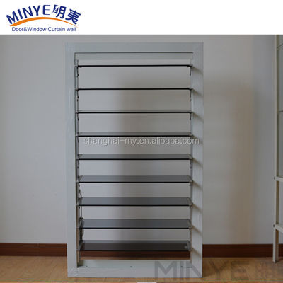 Dekorative Aluminiumlegierung Hurrikan Glas Louver Blatt Fenster für Sicherheitsmaßnahmen