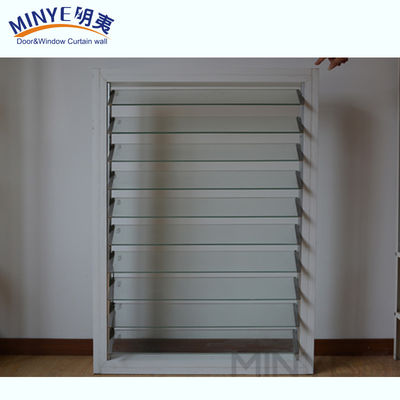 Dekorative Aluminiumlegierung Hurrikan Glas Louver Blatt Fenster für Sicherheitsmaßnahmen
