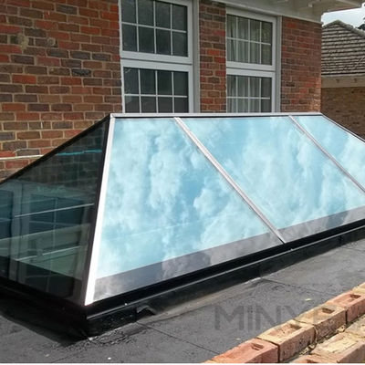 Pulverbeschichtete Wärmebremse Aluminiumfensterlicht für Winddichte Funktion und Holzwand