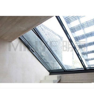 Pulverbeschichtete Wärmebremse Aluminiumfensterlicht für Winddichte Funktion und Holzwand