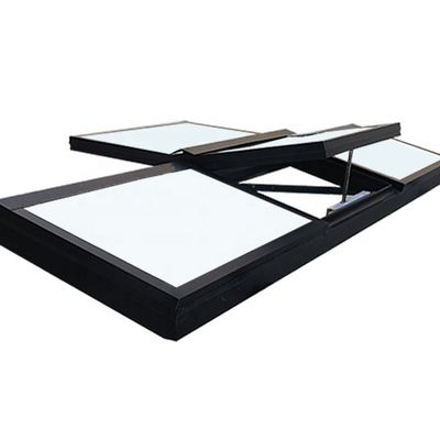 Pulverbeschichtete Wärmebremse Aluminiumfensterlicht für Winddichte Funktion und Holzwand