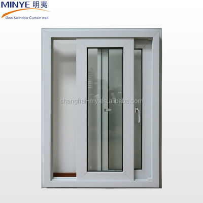 Innovative angepasste Farben Lärmvernichter PVC/UPVC Schiebefenster mit Grilldesign