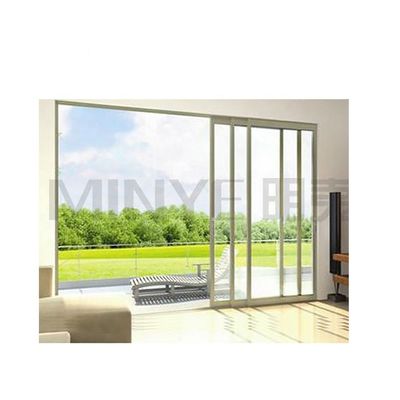 Schiebetüren aus gehärtetem Low-E-Glas mit Gitter für individuelle Größen und überlegene Dichtung