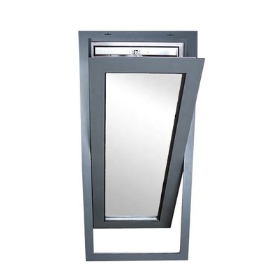 Dekorative Aluminiumlegierung Gehärtetes Glas Zentrum Drehverzweig Schaltschrank Neigungs- und Drehfenster