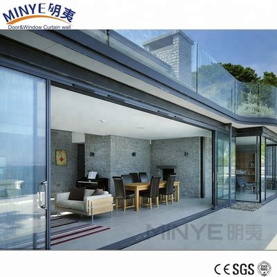 Doppel-, Drei- und Vierbahnen-Moderne Haustüren mit großen Glasschiebetüren