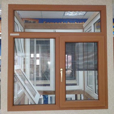 Horizontales Öffnungsmuster PVC-Fensterrahmen Design im europäischen Stil 2,5 mm Dicke