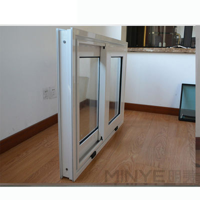 Kunststoffrahmen UPVC Schiebefenster mit Doppelverglasung und horizontaler Öffnung