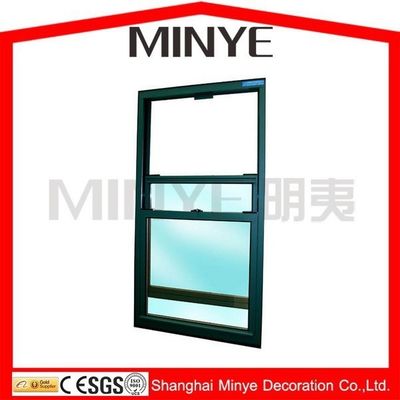 1.4mm Profildicke Bogen Top Design Badezimmer Vertikales Schiebefenster aus Aluminium OEM
