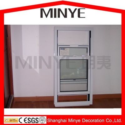 1.4mm Profildicke Bogen Top Design Badezimmer Vertikales Schiebefenster aus Aluminium OEM