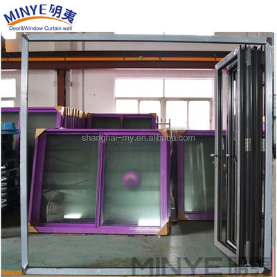 Moderne Design-Stil individuell angepasste Größe Eisen Grill Fenster Tür Designs/Glas Klapptür