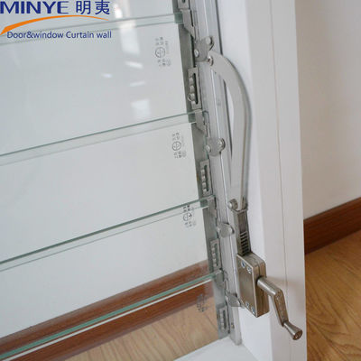 Benutzerdefiniertes Profil Farbe Louver Design Aluminium Glasläden mit Rotogear-Operator