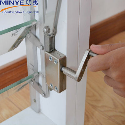 Benutzerdefiniertes Profil Farbe Louver Design Aluminium Glasläden mit Rotogear-Operator