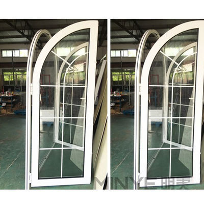 Kraftbeschichtung Französisch Top Rund gewölbte Außen Patio Casement Glas Türen in jeder Farbe