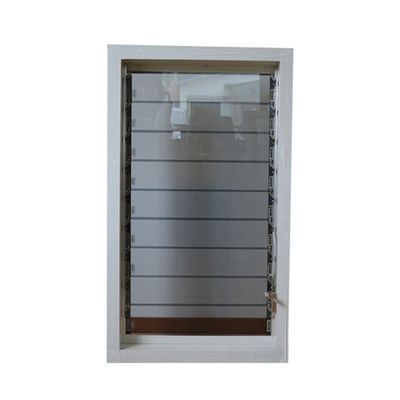 Gewerbliche getönte Grauglaslädenfenster mit verstellbarem Aluminiumprofil und Fliegenschirm