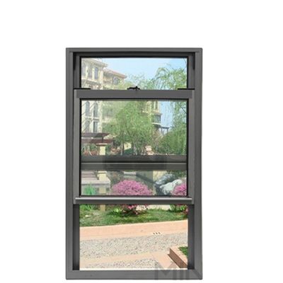 Nicht thermische Auflösung Aluminium Profil Amerikanisches Aluminium Aufwärts-Abwärts-Schiebe-Doppel-Hängenfenster