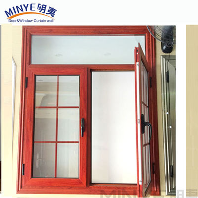 Moderner Stil Swing Offene Aluminium Doppelverglasung Fenster mit Grill Designs