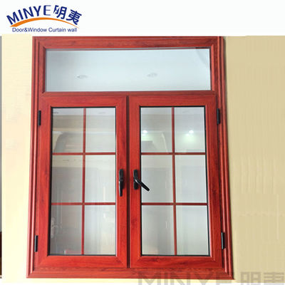 Moderner Stil Swing Offene Aluminium Doppelverglasung Fenster mit Grill Designs
