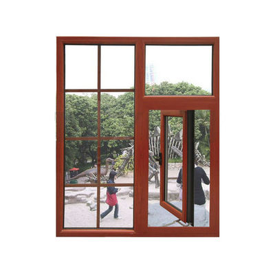 Moderner Stil Swing Offene Aluminium Doppelverglasung Fenster mit Grill Designs