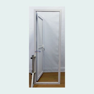 Doppelgehärtetes Glas französischer Stil UPVC vertikale Scharniertür für PVC-Gusset Tür Exporteur