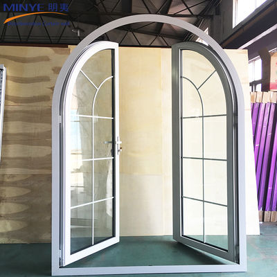 Postmoderne Design-Stil ALUMINIUM-Tür Tilt-Turn-Sicherheitsglas mit gewölbten Türen