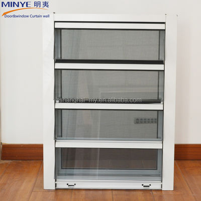 angepasste Farb-Aluminium-Glasblenden mit Fliegenschirm und Hauptmaterial Aluminium