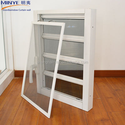 angepasste Farb-Aluminium-Glasblenden mit Fliegenschirm und Hauptmaterial Aluminium