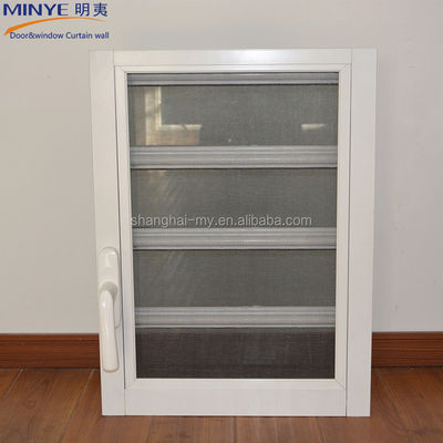 angepasste Farb-Aluminium-Glasblenden mit Fliegenschirm und Hauptmaterial Aluminium