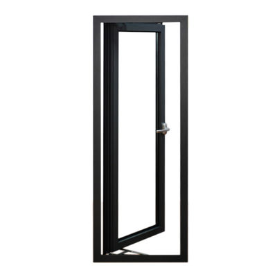 Eingangsglas-Scharniertür mit chinesischer Hardware und Aluminiumlegierung