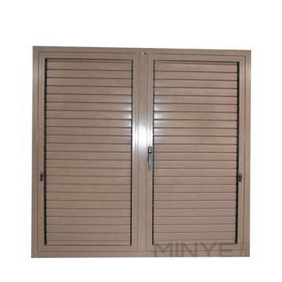 Modernes Design Aluminium Vertikal Louver Handgriff Kurbelläden Fenster Wirbelsturmsicher