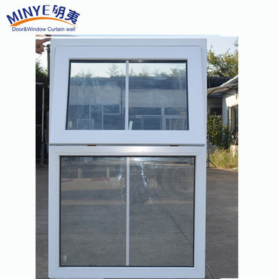 UPVC-Rahmen und moderner Design-Stil Doppelgehärtetes Glas Fenster in weißer Farbe
