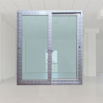 Wasserdichte Küchenglasschiebetüren aus UPVC mit gefertigter PVC-Innentür