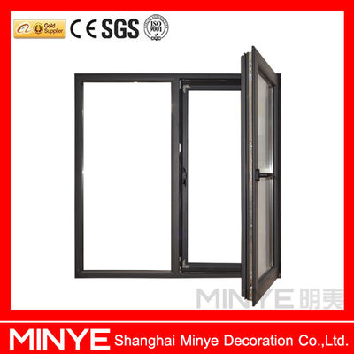 Hochwertige chinesische oder deutsche Hardware Wohnung Aluminiumrahmen Seitengehinge Fenster