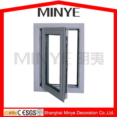 Hochwertige chinesische oder deutsche Hardware Wohnung Aluminiumrahmen Seitengehinge Fenster